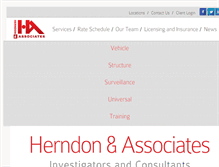 Tablet Screenshot of herndon-assoc.com